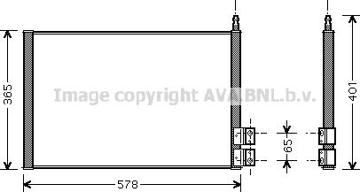 Prasco FDA5328 - Kondensators, Gaisa kond. sistēma autospares.lv