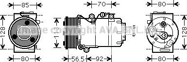 Prasco FDAK497 - Kompresors, Gaisa kond. sistēma www.autospares.lv