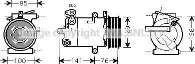 Prasco FDAK417 - Kompresors, Gaisa kond. sistēma www.autospares.lv