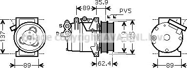 Prasco FDAK433 - Kompresors, Gaisa kond. sistēma www.autospares.lv