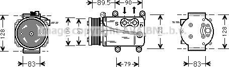 Prasco FDAK082 - Kompresors, Gaisa kond. sistēma www.autospares.lv