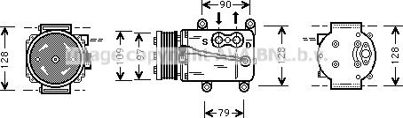 Prasco FDAK105 - Kompresors, Gaisa kond. sistēma www.autospares.lv