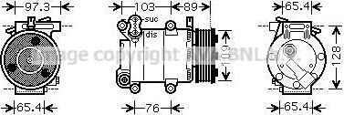 Prasco FDAK391 - Kompresors, Gaisa kond. sistēma www.autospares.lv