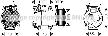 Prasco FDAK392 - Kompresors, Gaisa kond. sistēma www.autospares.lv