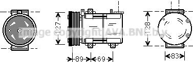 Prasco FDAK322 - Kompresors, Gaisa kond. sistēma www.autospares.lv