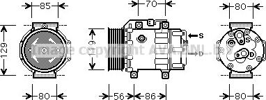 Prasco FDAK378 - Kompresors, Gaisa kond. sistēma www.autospares.lv