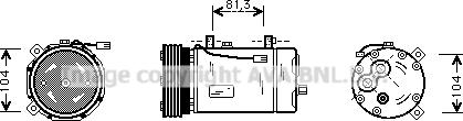 Prasco FDAK267 - Compressor, air conditioning www.autospares.lv