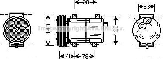 Prasco FDAK283 - Kompresors, Gaisa kond. sistēma www.autospares.lv