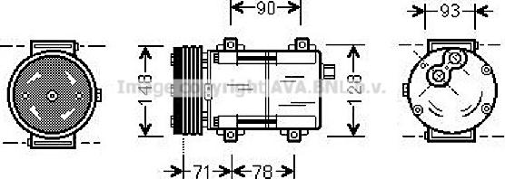 Prasco FDAK277 - Kompresors, Gaisa kond. sistēma www.autospares.lv