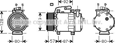 Prasco FDK468 - Kompresors, Gaisa kond. sistēma www.autospares.lv