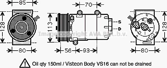 Prasco FDK416 - Kompresors, Gaisa kond. sistēma www.autospares.lv