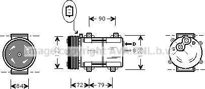 Prasco FDK351 - Kompresors, Gaisa kond. sistēma www.autospares.lv