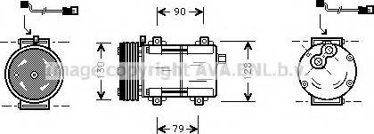 Prasco FDK280 - Kompresors, Gaisa kond. sistēma www.autospares.lv