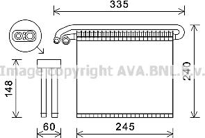 Prasco FDV456 - Iztvaikotājs, Gaisa kondicionēšanas sistēma www.autospares.lv