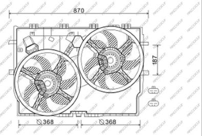 Prasco FT930F004 - Ventilators, Motora dzesēšanas sistēma www.autospares.lv