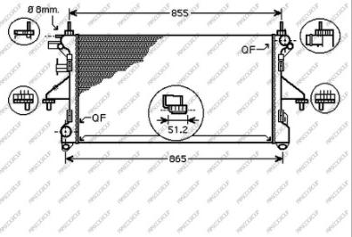 Prasco FT930R007 - Radiators, Motora dzesēšanas sistēma www.autospares.lv