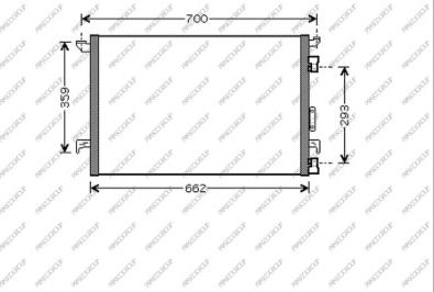 Prasco FT520C001 - Kondensators, Gaisa kond. sistēma www.autospares.lv