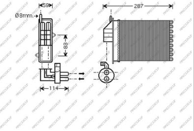 Prasco FT019H001 - Siltummainis, Salona apsilde www.autospares.lv