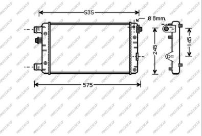 Prasco FT020R002 - Radiators, Motora dzesēšanas sistēma www.autospares.lv