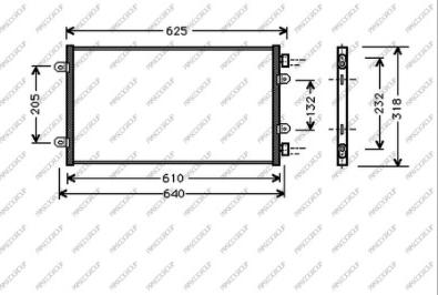 Prasco FT133C003 - Kondensators, Gaisa kond. sistēma www.autospares.lv