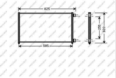 Prasco FT133C007 - Kondensators, Gaisa kond. sistēma www.autospares.lv