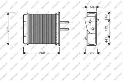 Prasco FT132H001 - Siltummainis, Salona apsilde www.autospares.lv