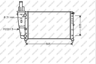 Prasco FT132R002 - Radiators, Motora dzesēšanas sistēma www.autospares.lv