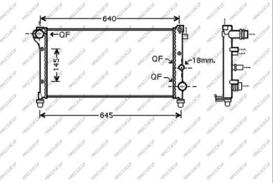 Prasco FT122R007 - Radiators, Motora dzesēšanas sistēma www.autospares.lv