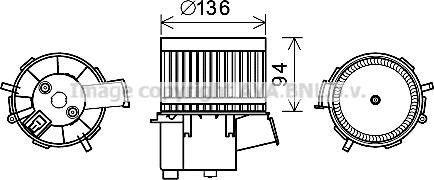 Prasco FT8448 - Elektromotors, Salona ventilācija www.autospares.lv