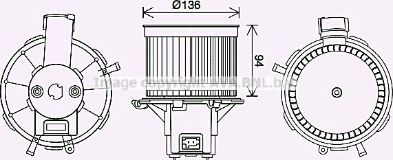 Prasco FT8465 - Elektromotors, Salona ventilācija www.autospares.lv