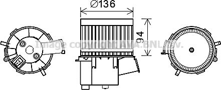 Prasco FT8434 - Elektromotors, Salona ventilācija www.autospares.lv