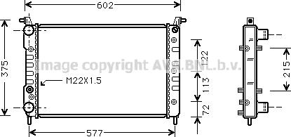 Prasco FT2225 - Radiators, Motora dzesēšanas sistēma www.autospares.lv