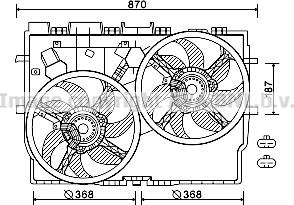 Prasco FT7584 - Ventilators, Motora dzesēšanas sistēma www.autospares.lv