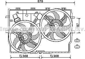 Prasco FT7586 - Ventilators, Motora dzesēšanas sistēma www.autospares.lv