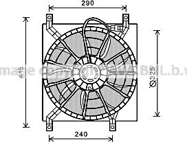 Prasco FT7580 - Fan, radiator www.autospares.lv