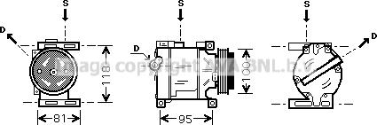 Prasco FTAK090 - Kompresors, Gaisa kond. sistēma www.autospares.lv