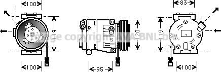 Prasco FTAK050 - Kompresors, Gaisa kond. sistēma www.autospares.lv