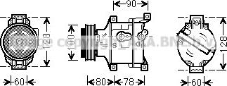 Prasco FTAK103 - Kompresors, Gaisa kond. sistēma www.autospares.lv