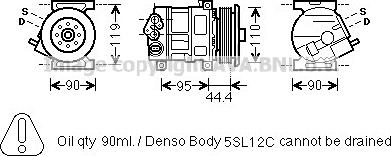 Prasco FTAK394 - Kompresors, Gaisa kond. sistēma www.autospares.lv