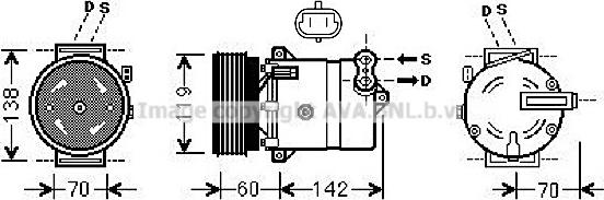 Prasco FTAK383 - Kompresors, Gaisa kond. sistēma www.autospares.lv