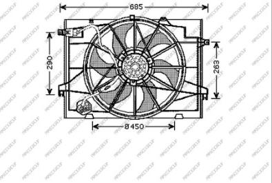 Prasco HN802F001 - Ventilators, Motora dzesēšanas sistēma www.autospares.lv