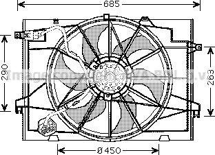 Prasco HY7520 - Ventilators, Motora dzesēšanas sistēma www.autospares.lv