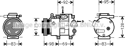 Prasco HYK239 - Kompresors, Gaisa kond. sistēma www.autospares.lv