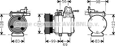 Prasco HYK221 - Kompresors, Gaisa kond. sistēma www.autospares.lv