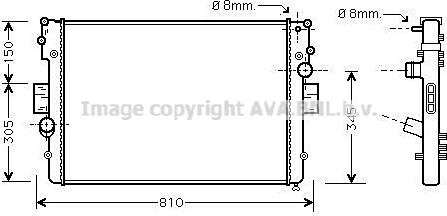 Prasco IVA2056 - Radiators, Motora dzesēšanas sistēma www.autospares.lv