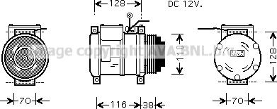 Prasco IVAK074 - Kompresors, Gaisa kond. sistēma www.autospares.lv