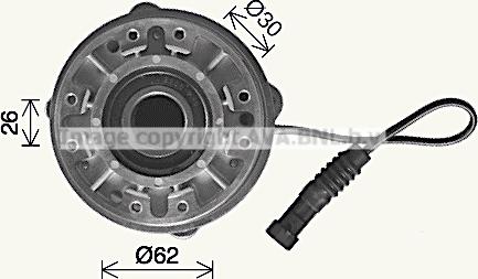 Prasco IVC157 - Sajūgs, Radiatora ventilators www.autospares.lv