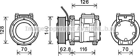 Prasco JDAK026 - Kompresors, Gaisa kond. sistēma www.autospares.lv