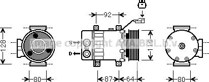 Prasco JEAK047 - Kompresors, Gaisa kond. sistēma www.autospares.lv