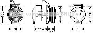 Prasco JEAK034 - Kompresors, Gaisa kond. sistēma www.autospares.lv